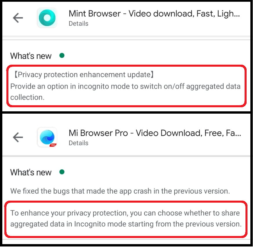 Xiaomi Browser Data Leak